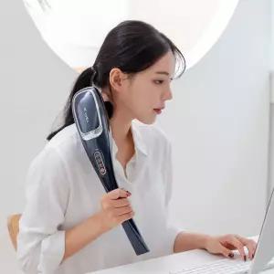핸드 안마기 무선 목 어깨 허리 6종 안마봉 마사지기 DR-2022 (네이비)
