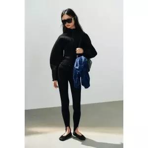 [정품] 자라 ZARA 스포티 발레리나 슈즈 - 블랙 5240/810/800