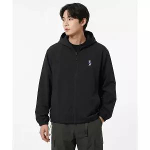 YALE 엠브로이더리 댄 라이트웨이트 패커블 윈드브레이커_블랙