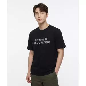 NATIONALGEOGRAPHIC N265UTS920 네오디 빅로고 반팔 티셔츠 BLACK
