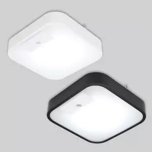 국산 LED 센서등 15W 주광 6.5K KC 마빈 블랙 화이트 조명 천장 인테리어 주방