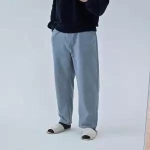 와이드 밴딩 청바지 고무줄 남성 와이드핏 검정 회색