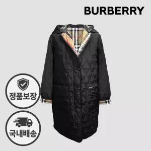 버버리 파크게이트 퀄팅 롱 후드 자켓 80842091 81214671 블랙