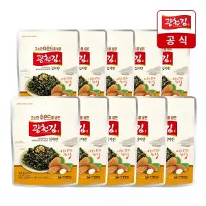 광천김 고소한 아몬드를 넣은 김자반 40g 10봉