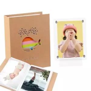 포토앨범 고래 포켓앨범+자석액자 엽서사이즈 네컷보관 4X6