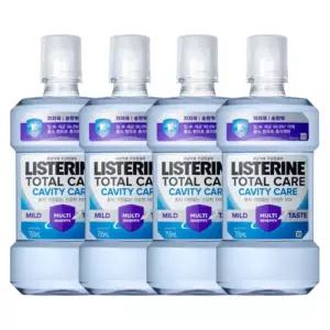 리스테린 캐비티케어 마일드 750ml 4개