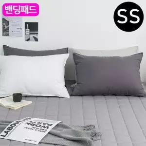 해피니 슈퍼싱글 패드 SS 밴딩 (카페트겸용) (그레이) 샤이니 순면