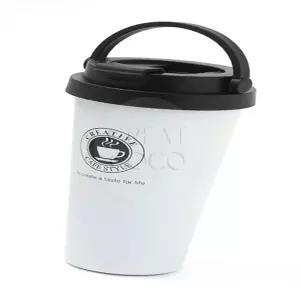 그코 뚜껑 텀블러 450ML 화이트 낚시컵 등산물병 커피잔