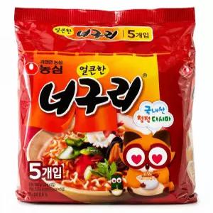 얼큰한너구리(멀티팩) 120g X 5 X 8묶음 (40개입)