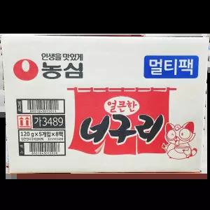 너구리 (농심 멀티팩 얼큰한맛 120g 40개) 비상식량용 벌크포장