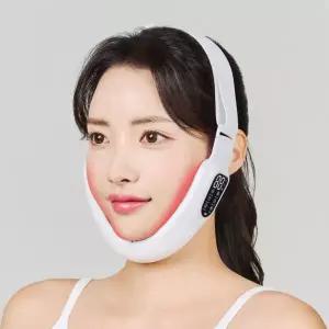 모드샷 EMS 얼굴 리프팅 마사지기 브이라인 밴드 기계 이중턱 턱살 탄력 사각턱 비대칭 교정