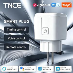 TNCE Tuya WiFi/Zigbee3.0 스마트 플러그 16A/20A 전력 모니터링 기능이 있는 소켓 타이밍 음성 제어 Alexa