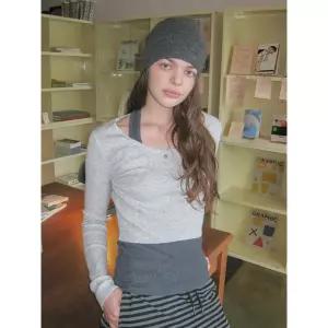 [후아유](마산점)Halterneck Layered Pullover / WHKAG4821F