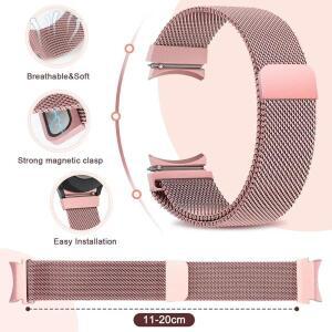 삼성 갤럭시 워치 7 6 5 4 44mm 40mm 메탈 마그네틱 루프 워치 6-4 클래식 47mm 46mm 밴드용 공식 노 갭 인