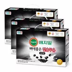 베지밀 뼈에좋은 칼슘 검은콩 두유 190ml × 72팩
