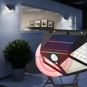 IP65 태양광충전 3모드 모션센서 100LED 벽부등