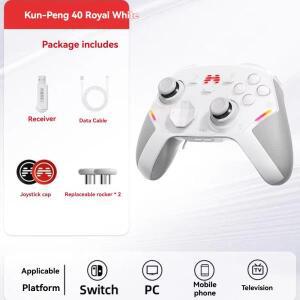 베이통 쿤펑 40D 게임 컨트롤러 무선 블루투스 경쟁용 엘리트 e스포츠 퍼포먼스 PC/NS2/스팀용 재고 있음