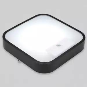 주광 마빈 사각LED센서등 블랙 15W 6.5K
