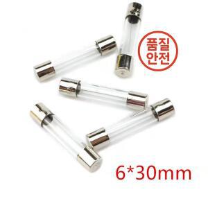 빠른 블로우 유리 튜브 퓨즈 6x30mm 250V 0.1A AMP 10/20/로트
