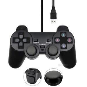 USB 유선 게임 컨트롤러 게임패드 PC 윈도우 컴퓨터 노트북용 조이스틱 조이패드 WinXP/Win7/8/10 및 안드
