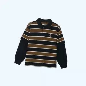 커버낫 키즈 어린이 컬리지카라레이어드티셔츠 상의CK2503LT18BK 5315748