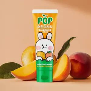 크리오 팝 주니어 치약 고불소 충치케어 망고피치향 90g 4개