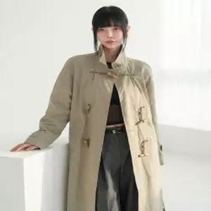 제너럴아이디어 토글 싱글 트렌치 코트 BEIGE / GF7LCT501
