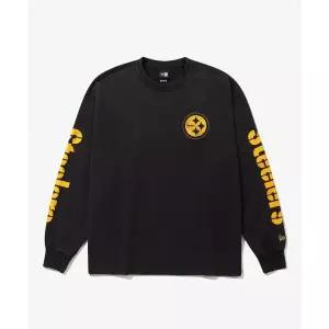 NEW ERA NFL 피츠버그 스틸러스 팀 워시드 맨투맨 블랙 15357939