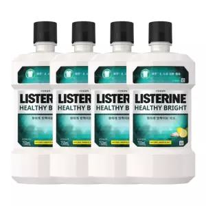 리스테린 헬씨 브라이트 750ml 4개