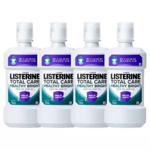 리스테린 토탈케어 헬씨 브라이트 750ml 4개