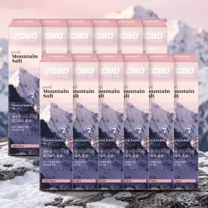 2080 퓨어 마운틴 솔트 치약 핑크 120g 12개