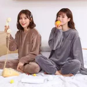 홈웨어세트/상하의세트/수면바지/파자마/수면잠옷/극세사잠옷세트/겨울잠옷  파자마