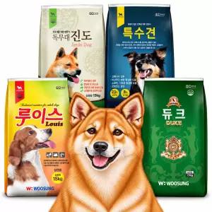 루이스 15kg 강아지사료 대용량 대형견 진도 사료 우성 독무대