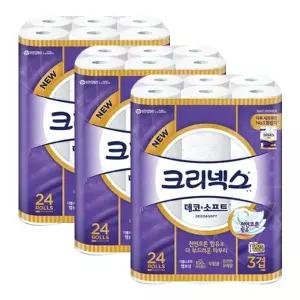 크리넥스 데코앤소프트 3겹(108mmX35m) 24롤 X 3개