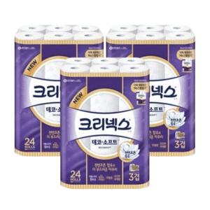 크리넥스 데코앤소프트 와이드 35m24롤 3팩