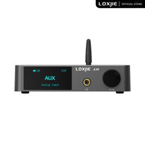 LOXJIE A30 데스크탑 스테레오 오디오 파워 앰프 헤드폰 APTX 블루투스 5.0 ESS DAC 칩 리모컨 브라켓 포함