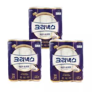 유한킴벌리 크리넥스 데코앤소프트 3겹 35m 24롤 x 3팩