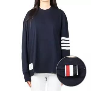 [톰브라운] 25FW 여성 오버사이즈 긴팔 티셔츠 (FJS066A 06221 415)