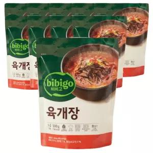 CJ 비비고 육개장 500g,10개