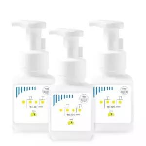 테온셀 이공핸드워시 레몬향거품비누손세정제 300ml 3개묶음/손/세정제/거품/버블/핸드워시/물비누/리필/비
