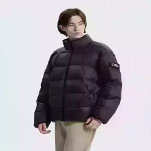 내셔널지오그래픽 패딩 점퍼 트렌디 퀼팅 스탠드넥 오록스 BLACK 베이직
