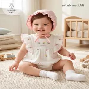 [밍크뮤] 멀티플라워 자수 바디수트SET_IV 3431260405