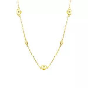 [삼성금거래소 MELORA] O컬렉션 24K 하트 큐빅 라운드 목걸이 4.85g
