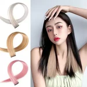 [라이트웨이브]똑딱이 붙임헤어피스 브릿지 부분가발 가발 붙임머리 컬러포인트 염색 헤어피스 셀프 (38785