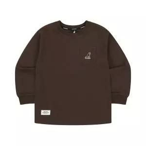 [롯데백화점]캉골 포켓 클럽로고 티셔츠 SC 0004 브라운 (ASCCRT00040BR)