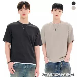 체이스컬트 CASUAL 레이어드 반팔 T-SHIRT/2Color - 멀티