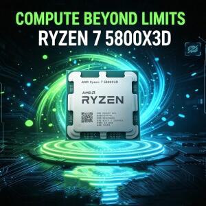 AMD 컴퓨터 CPU 라이젠 7 5800X3D 게이밍 프로세서 플랫폼 3.4GHz 8코어16스레드 96MB 대용량 캐시 DDR4 10