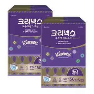 크리넥스 보습 에센스 미용 티슈 로션 휴지 대용량 150매 6개입 2팩 GST MNS