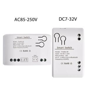 1CH Tuya 스마트 원격 제어 무선 Wifi 스위치 모듈 DC7-32V AC85-250V 2200W RF 수신기 10A 릴레이 DIY