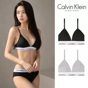 [무료배송] 캘빈클라인 CK 언더웨어 모던 코튼 라이틀리 라인드 트라이앵글 여성 브라렛 QF5650 2종택1